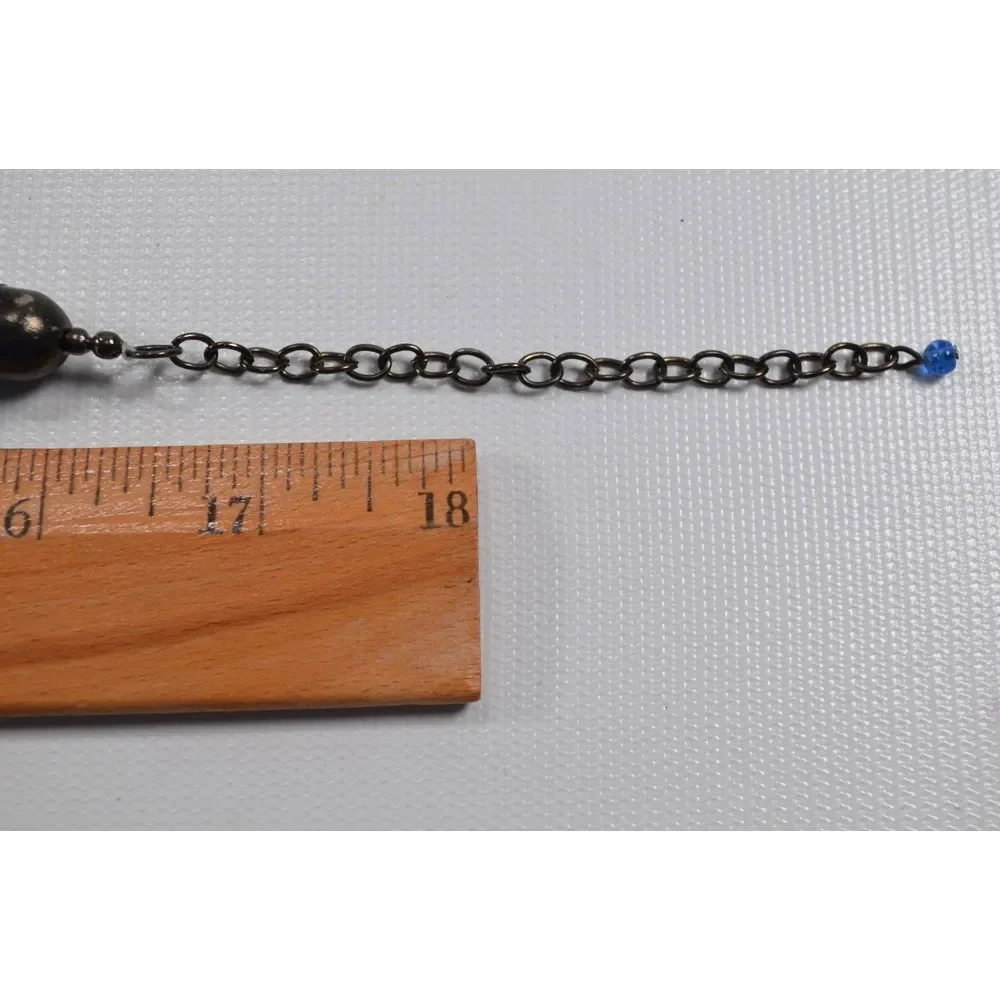 Beaded Multi‎ Strand Necklace with Tiny Blue Beads 21